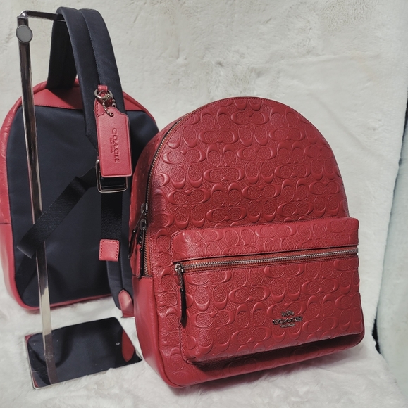 Coach Handbags - Coach Designer Backpack Signature Leather Bag